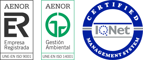 Sellos AENOR Empresa Registrada, AENOR Gestión Ambiental e IQNet